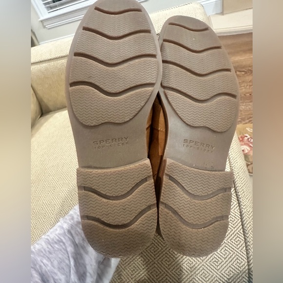 New without tags men’s 10 1/2 leather Sperry top slider shoes - Picture 3 of 5